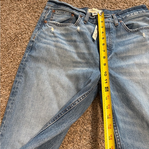 Madewell Light Blue Flare Jeans Low Sluggy Baggy size 27 - Picture 5 of 11